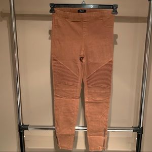 Beulah Moto Leggings with Zipper Detail - Size L